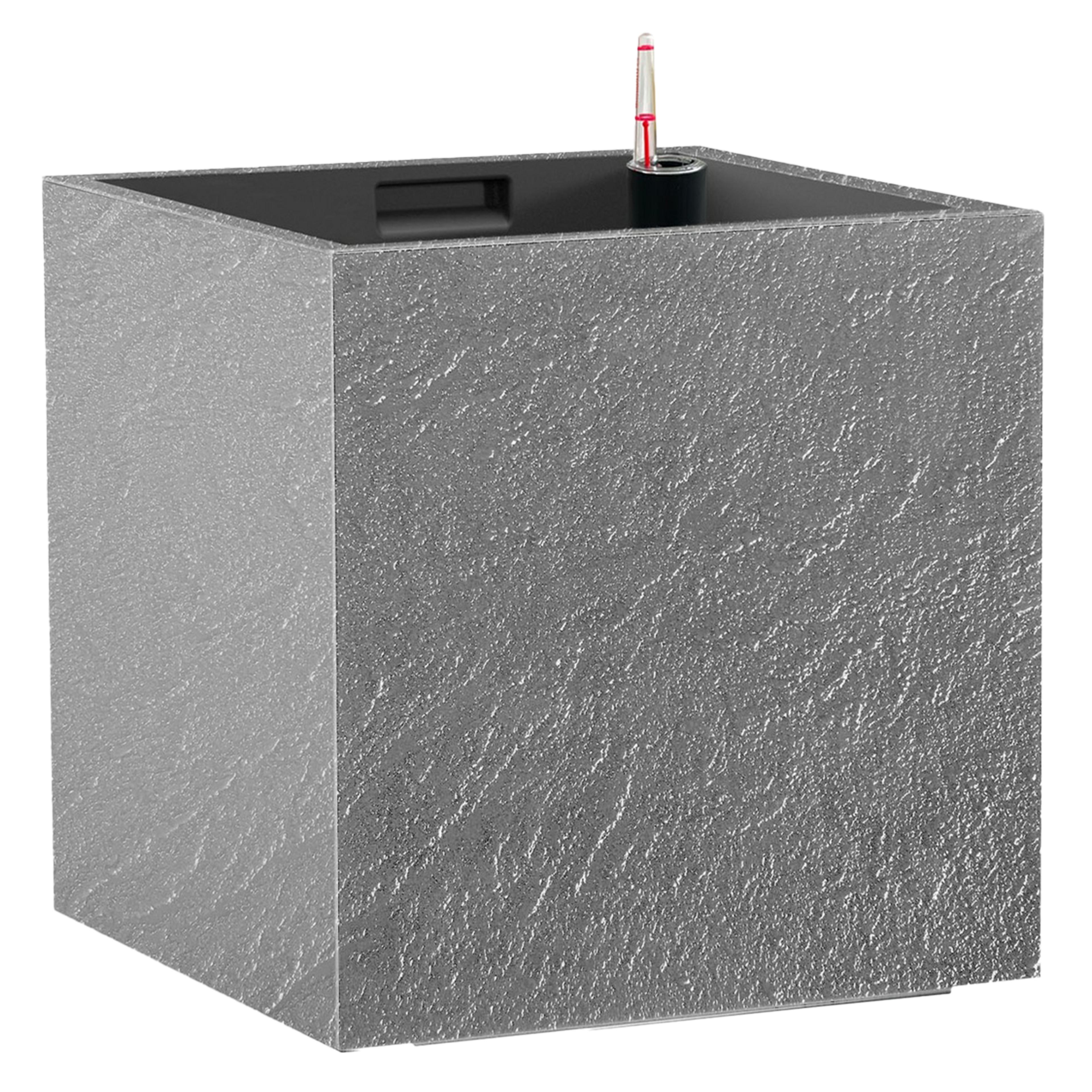 Dehner Kunststoff-Topf Cubico Stone inkl. | Dehner