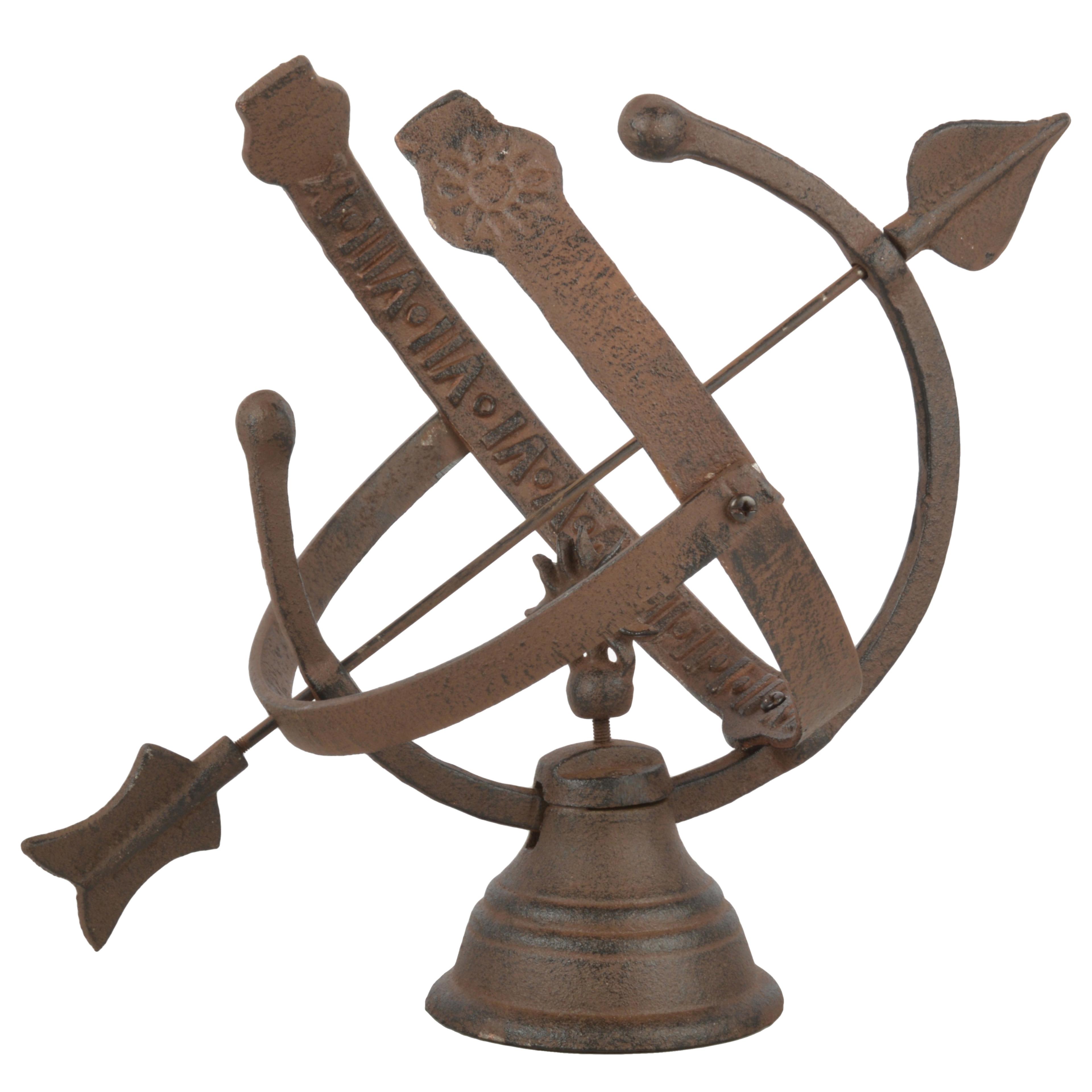 Esschert Design Flaschenzugrolle Aus Gusseisen – Robust, Braun, Mit Aufhängehaken, 14 Cm Durchmesser