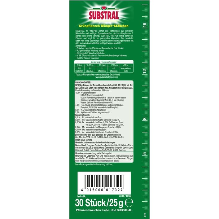 Substral Grnpflanzen Dnger-Stbchen, 30 | Dehner
