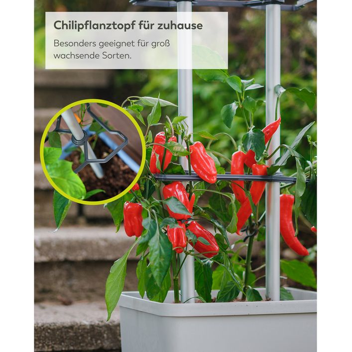 blumenständer beistelltisch Hoher Beistelltisch Weiß Metall online Zimmerpflanze kaufen