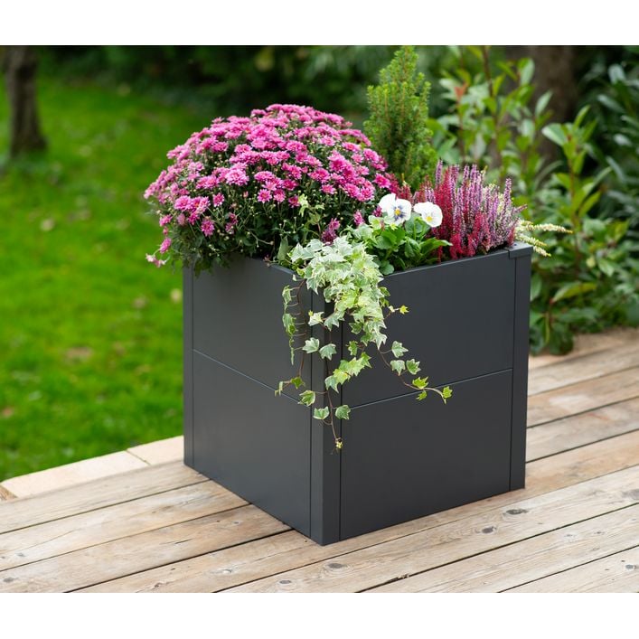 blumenkasten zink ikea Balkonkasten aus Zink – Pflanzgefäß mit Haken im Antik-Look main image 0