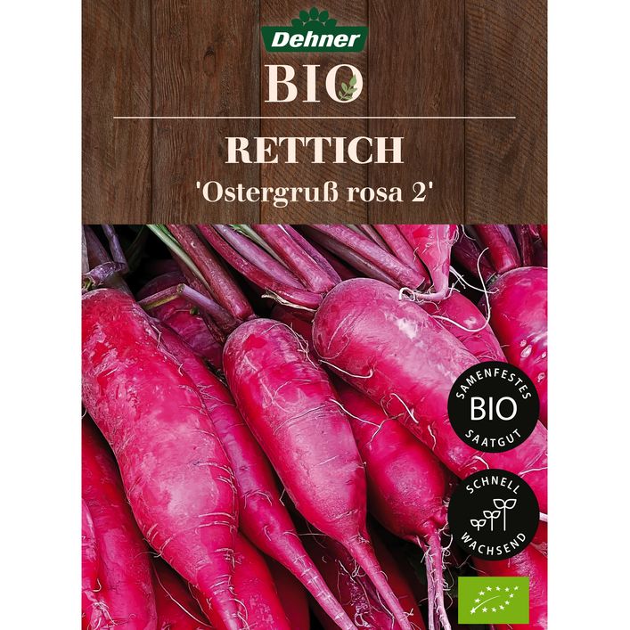 Dehner Bio-Saatgut Rettich 'Ostergru rosa 2' | Dehner