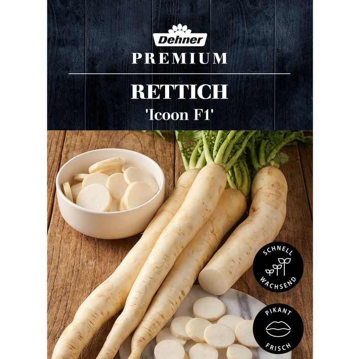 Dehner Premium Samen Rettich 'Icoon F1' | Dehner