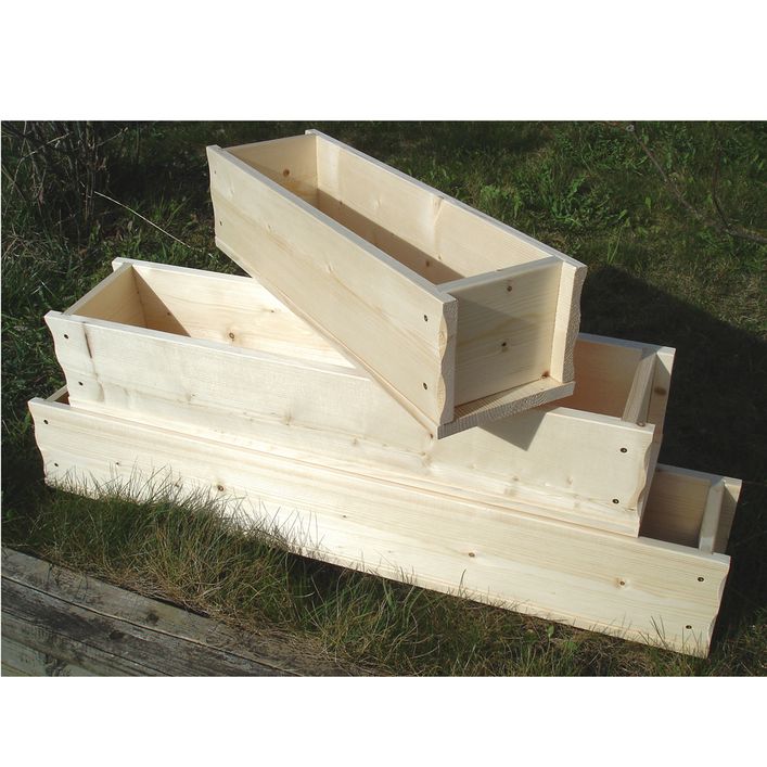 2 Stück Holz Pflanzgefäße – 19x12,5x6 Cm, Für Sukkulenten & Kräuter