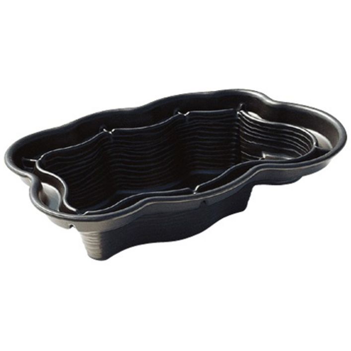 Ubbink Fertigteich Ocean I – Teichbecken 1500 Liter, HDPE, 3.83m² Oberfläche, Max. 70cm Tief