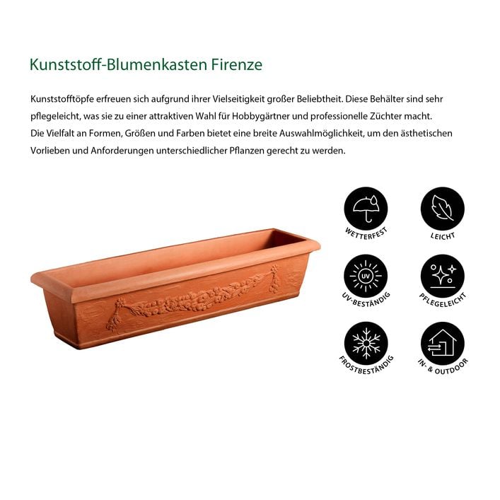 Dehner Kunststoff-Blumenkasten Firenze, | Dehner
