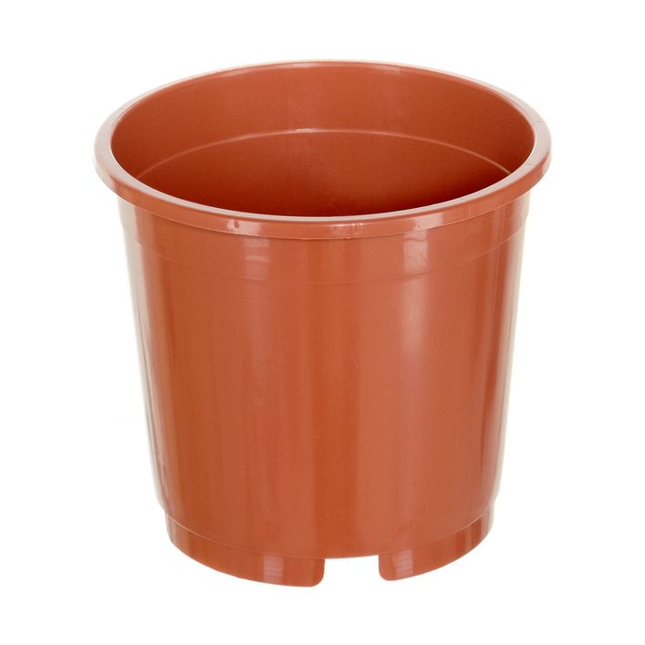 Geli Thermo Plastic Pflanzkübel CONTAINERTOPF Rund – Terracotta, Durchmesser 27 Cm, Aus Kunststoff (PP)