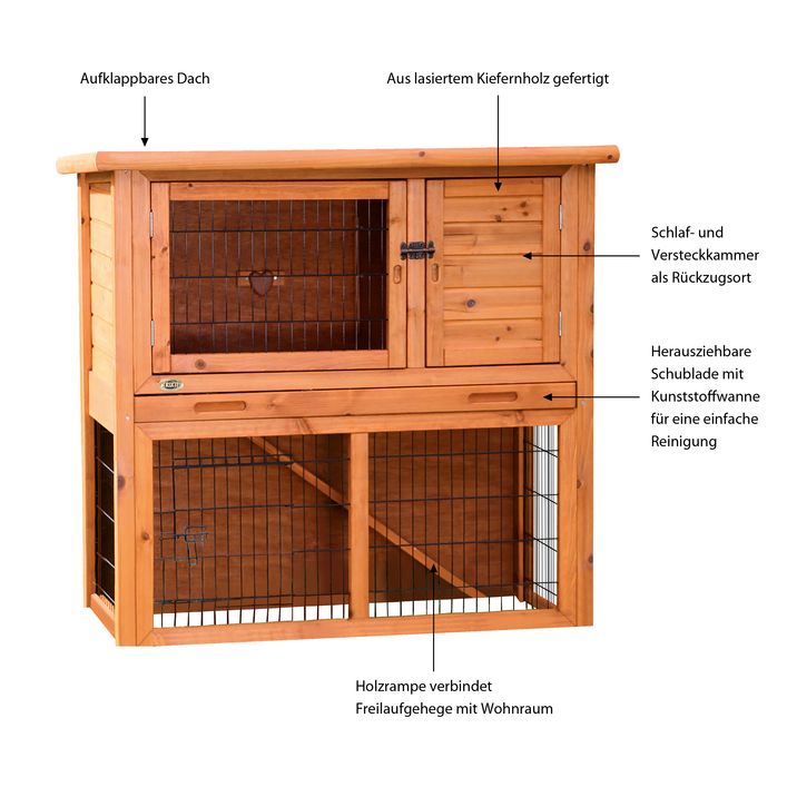 Kleintierstall Mit Freilaufgehege 62321 Von TRIXIE Günstig Bestellen