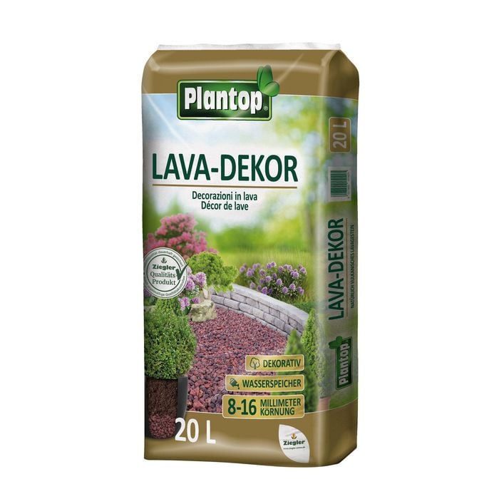 Ziegler Plantop Lava-Dekor, 8-16 mm, 20 l | Dehner