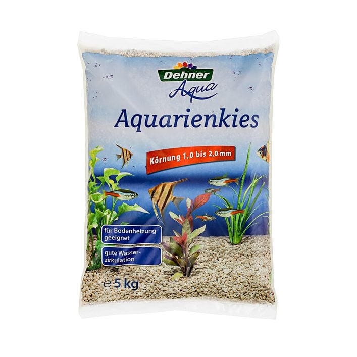 Anbobo Aquariumsand 15kg Hellgrau - 1,0-2,0mm Körnung, Für Süß- & Meerwasser