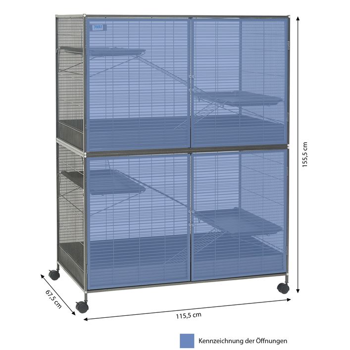 Kleintier Käfig Savic hot Suite Royal XL für Ratten Chinchilla Degu