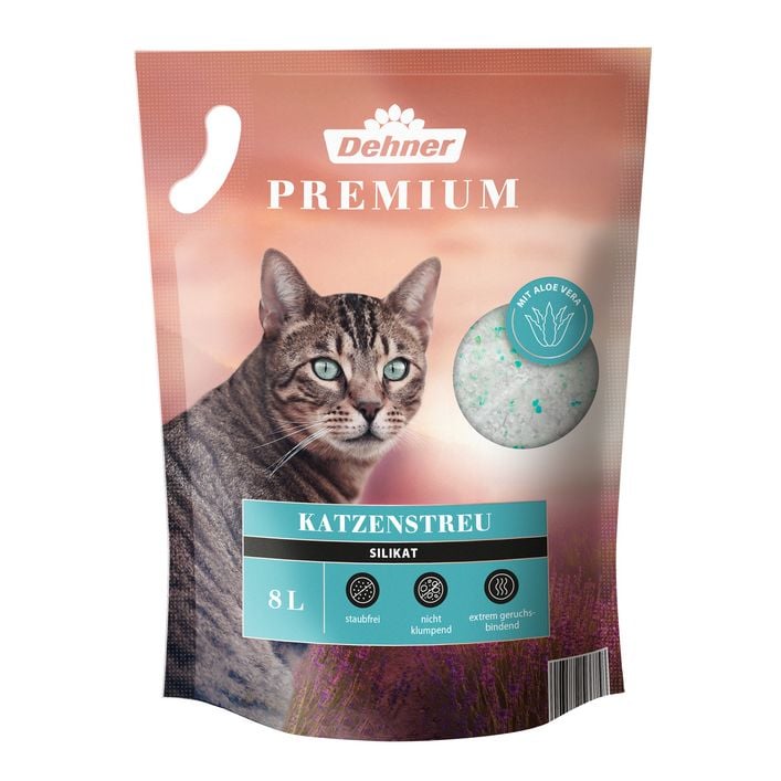 Dehner Premium Katzenstreu Silikat mit Aloe | Dehner