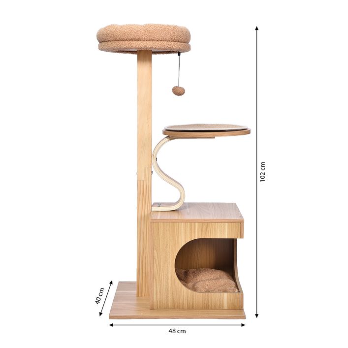 Dehner Lieblinge Kratzbaum Bijou, braun, ca. | Dehner