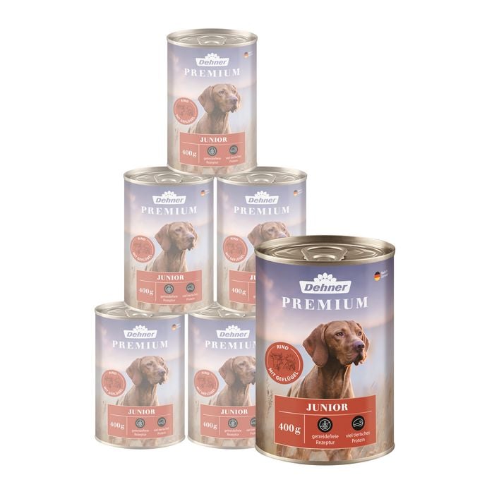 Dehner Premium Nassfutter fr Hunde Junior, | Dehner