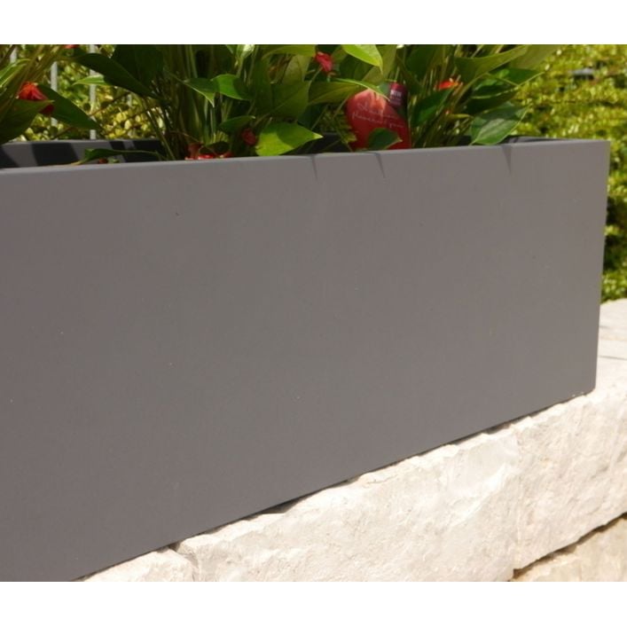 blumenkasten gro kunststoff Rechteckiger Blumenkasten aus Fiberglas Potflex