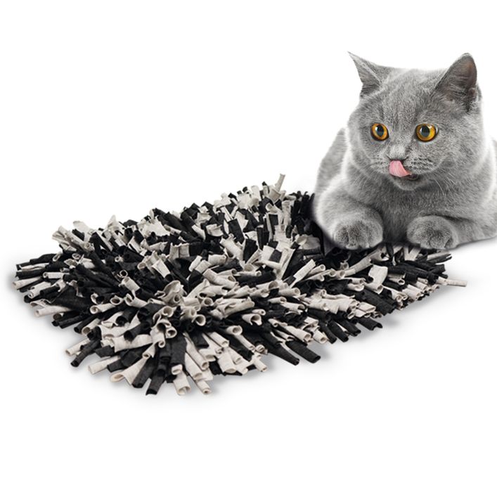 Nobby Schnüffelmatte Für Hunde Und Katzen – Grau-schwarz, 56x44 Cm – Spielzeug Zum Futter Verstecken & Auslasten