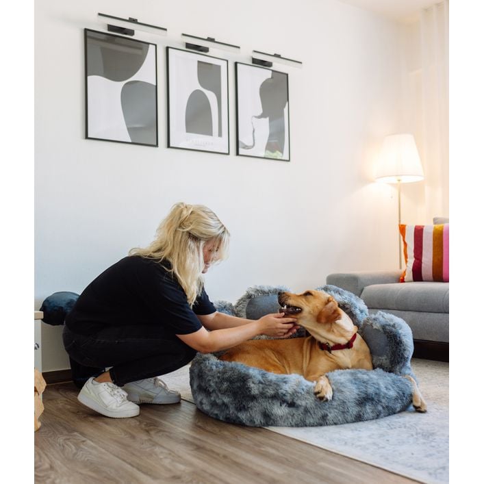 Nobby Komfortbett Paw, rund, grau | Dehner