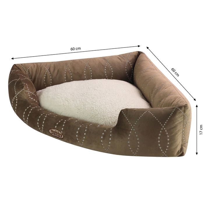 Nobby Komfortbett Ceno, dreieckig, braun | Dehner