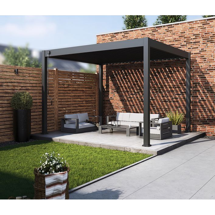Weide Classic Pergola 3x3,6 Alu-Stahl, ca. | Dehner