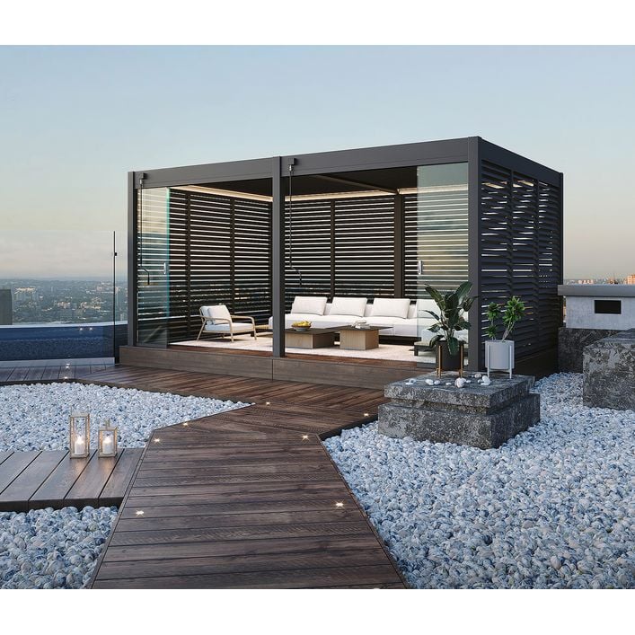 APEX GARDEN Sichtschutz-Paneel Für 3 M Pavillon – 309,9 X 159,9 Cm, Polyester, UV-geschützt, Wasserabweisend