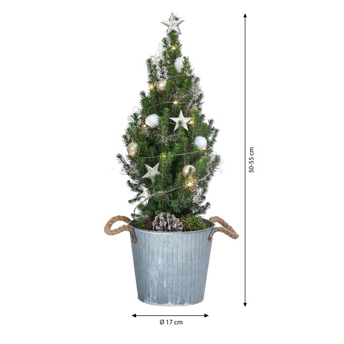 pflanztopf mit beleuchtung UvV ES-Team Pflanzgefäß Ř 80 cm, 70 cm hoch, aus HD-PE weiß mit LED Be main image 1