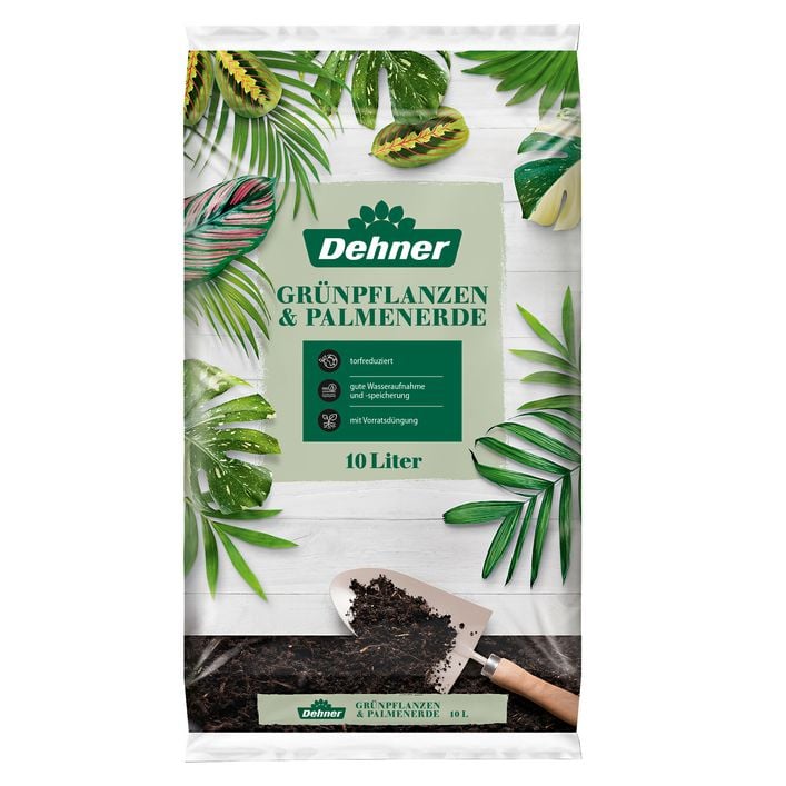 Dehner Grnpflanzen- und Palmenerde, 10 l | Dehner