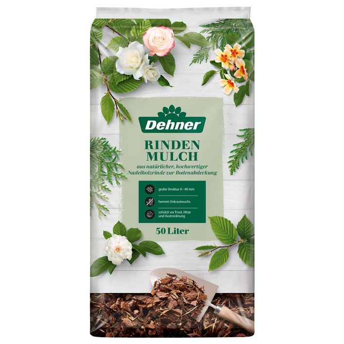 Dehner Rindenmulch grob, 50 l | Dehner