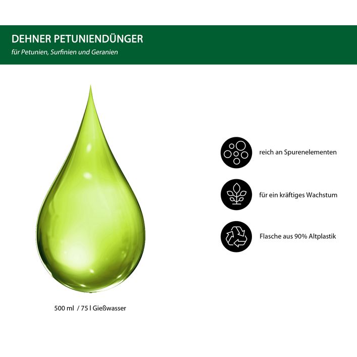 Dehner Petunien-Dnger, flssig, 500 ml | Dehner