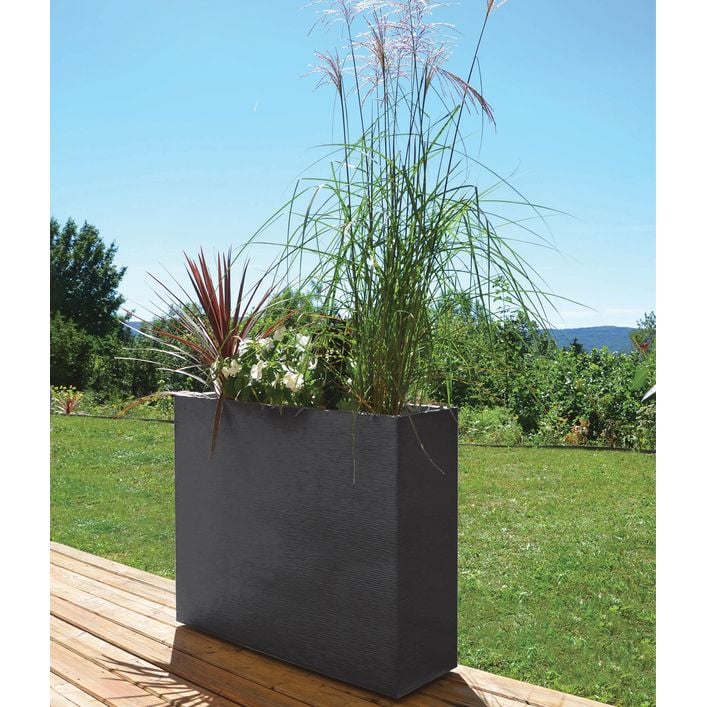 blumenkasten led Design-Pflanzkbel Flowerpot XL Pflanzkasten 40 Liter Hhe 50cm Kunststoff  wei (LED Beleuchtung wei Netzstecker)