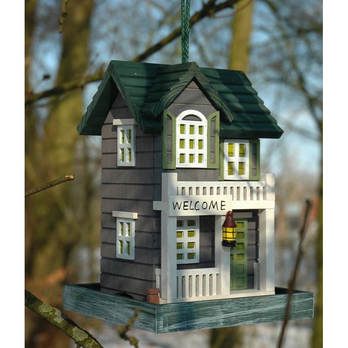 WILDLIFE FRIEND 3-in-1 Vogelhaus - Futterspender, Meisenknödelhalter & Vogeltränke