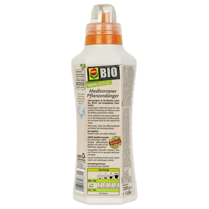 COMPO BIO Mediterraner Pflanzendnger, | Dehner