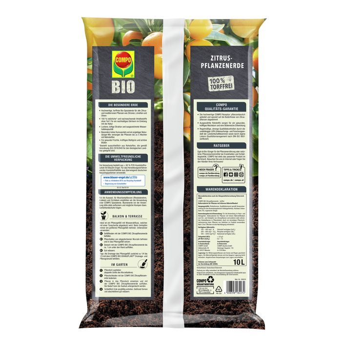 COMPO BIO Zitrus-Pflanzenerde, 10 l | Dehner