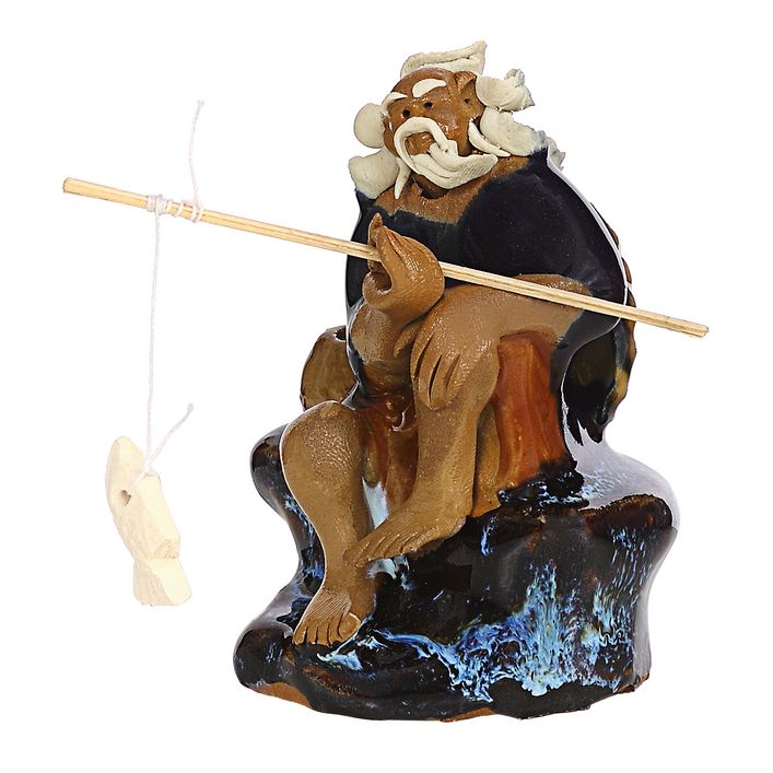 Bonsai-Figur 'Fischer', aus Keramik | Dehner