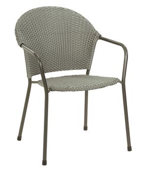 MWH Gartenstuhl Cesao, grau - Metall