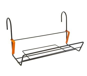 Dehner Metall-Balkonblumenkastenhalter Mary, ca. B36,5/H23/T14 cm, Schwarz - Metall