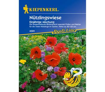Kiepenkerl Saatgut Nützlingswiese Mix, Gelb, Pink, Rot, Lavendel