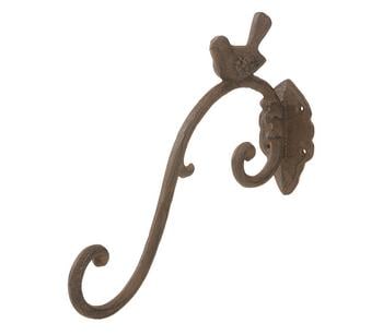 Dehner Gusseisen-Wandhaken Vogel, ca. B7/H24,5/T28,5 cm