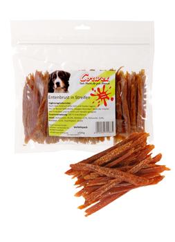 Corwex Hundesnack Entenbrust in Streifen