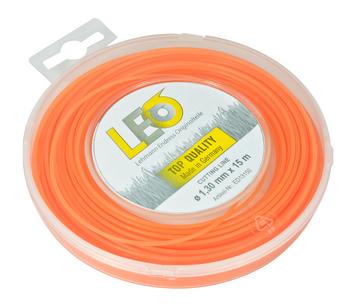 LEO Trimmer Schnur 1,3 mm x 15 m, Orange