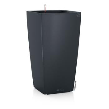 LECHUZA CUBICO Color, All-in-One-Set, Dunkelgrau - Kunststoff