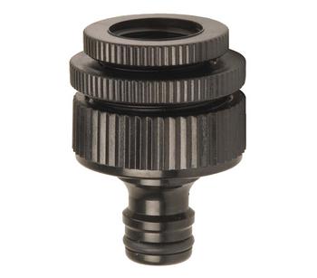 Dehner Hahnstück 1/2" - 1", Schwarz Kunststoff