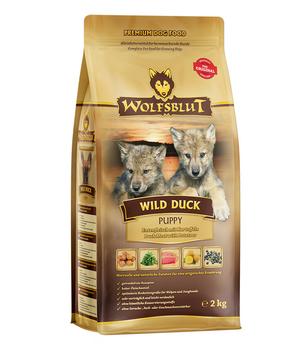 WOLFSBLUT Trockenfutter für Hunde Wild Duck, Puppy, Ente & Kartoffeln