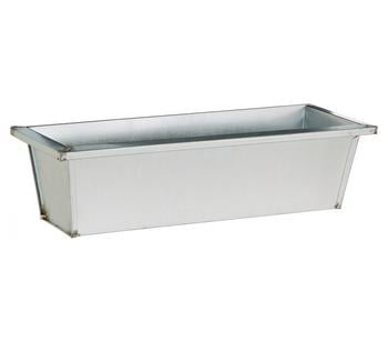 Dehner Zink-Kasten, silber, ca. B50/H13/T17 cm, Hellgrau - Stahl