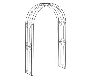Dehner Metall-Rosenbogen Ornamento, ca. B120/H210/T39 cm
