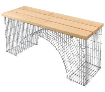 bellissa Sitzbank Bogengabione, 125 x 45 x 54 cm