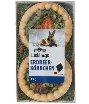Dehner Lieblinge Nagersnack Erdbeer-Körbchen, 15 g