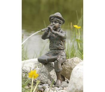 Rottenecker Bronzefigur Flötenspieler