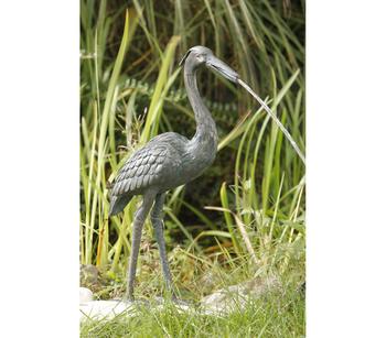 Rottenecker Bronzefigur Reiher