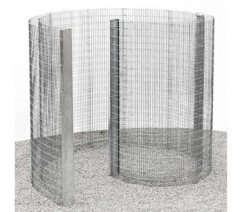 bellissa Schneckendusche/Umkleide Gabione, 230 x 180 200 cm, Hellgrau - Stahl