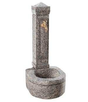 Dehner Granit-Gartenbrunnen Berlin, ca. H110 cm, Grau - Granit